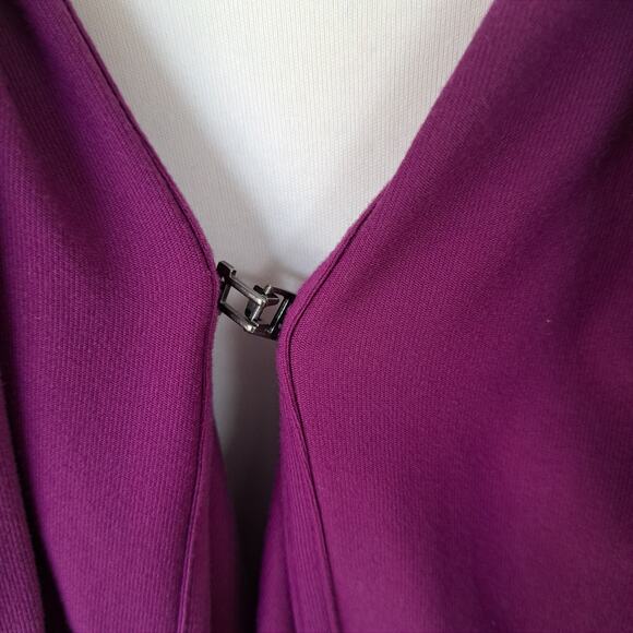 Athleta Agara Wrap Cardigan Jacket Purple Causal Athleisure - Picture 7 of 9